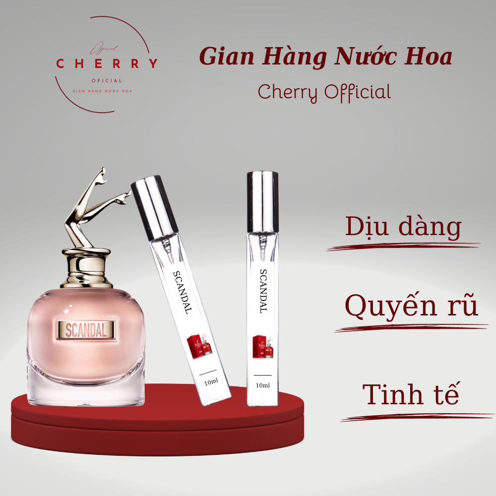 Nước hoa nữ Jean Paul Gaultier Scandal By Night đêm cảm xúc thăng hoa - Cherry Official