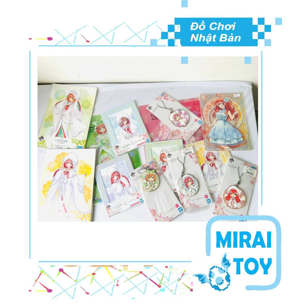 Tranh Ảnh Móc Khóa cao su chính hãng Nhà có 5 nàng dâu Gotoubun no Hanayome