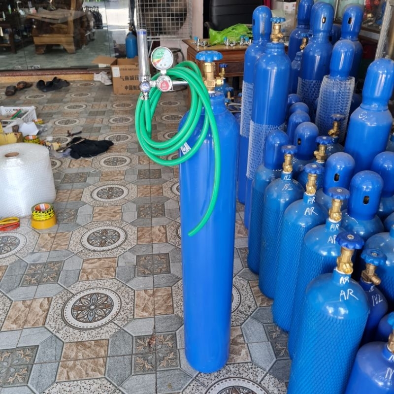 Bình khí Argon hàn tig 15Lít trọn bộ