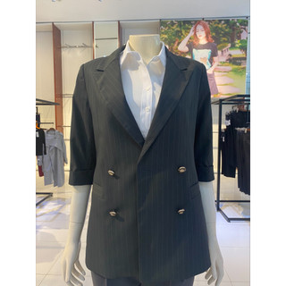 VEST TAY LỠ VẠT VUÔNG KẺ AB695