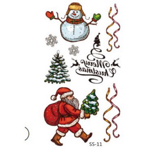 Hình xăm dán Noel nhiều mẫu