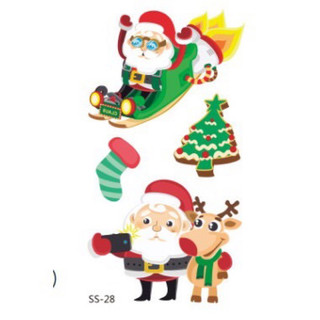 Hình xăm dán Noel nhiều mẫu
