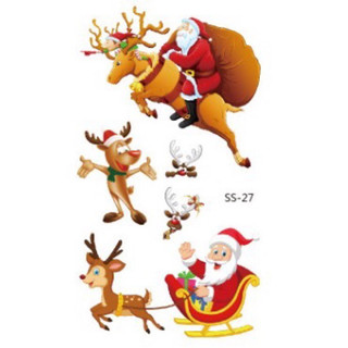 Hình xăm dán Noel nhiều mẫu