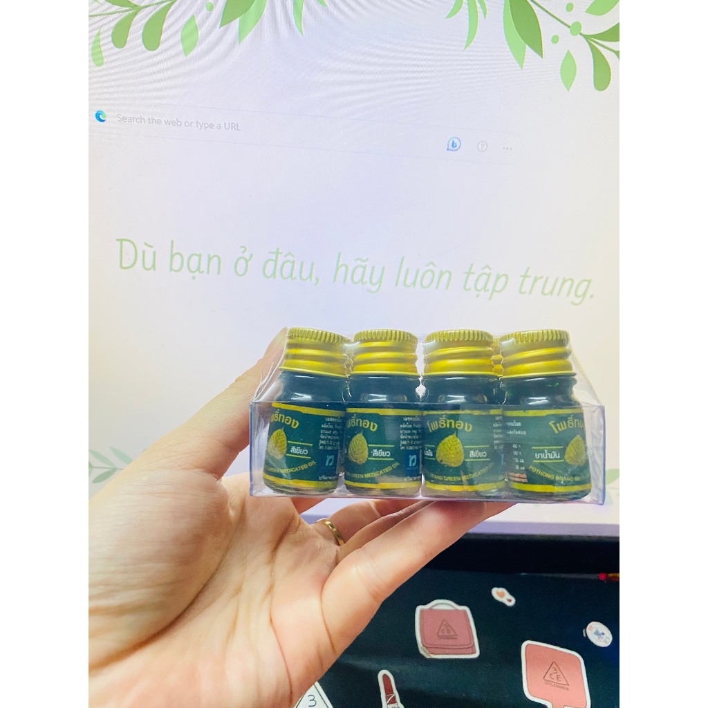 Dầu Gió Lá Bồ Đề Po Thong Body Massage Oil