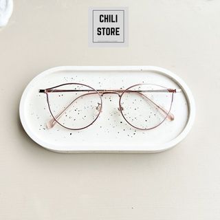 Gọng kính cận nam nữ Chilistore Kính cận thời trang cao cấp titanium 99057