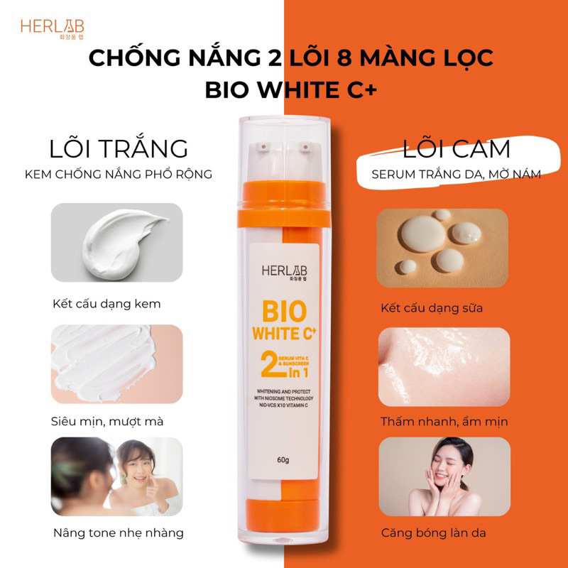 COMBO SERUM SỮA TRẮNG DA + KEM CHỐNG NẮNG HERSKIN PRINC