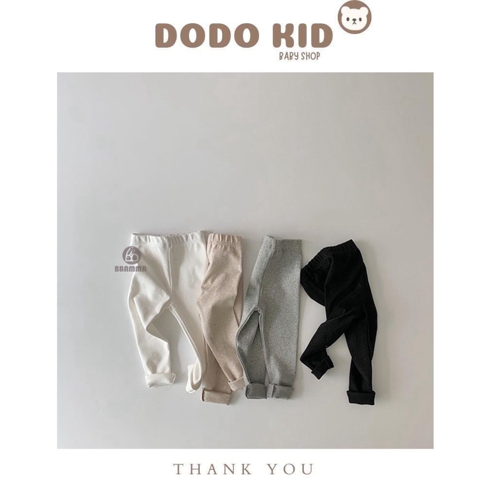 Quần thung quần legging cho bé dày dặn giữ nhiệt chất vải cotton cao cấp mềm mịn co giãn 4 chiều cho bé 9 - 24kg