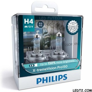 [LEDT2 ISOP] Đèn pha Halogen Philips Xtreme Vision Pro150 +150%