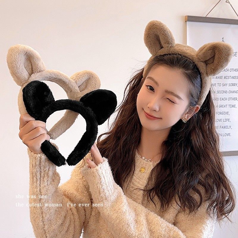 Bờm Tóc Băng Đô Tai Mèo Cute Dễ Thương Lông Mịn Màng