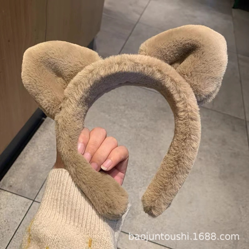 Bờm Tóc Băng Đô Tai Mèo Cute Dễ Thương Lông Mịn Màng