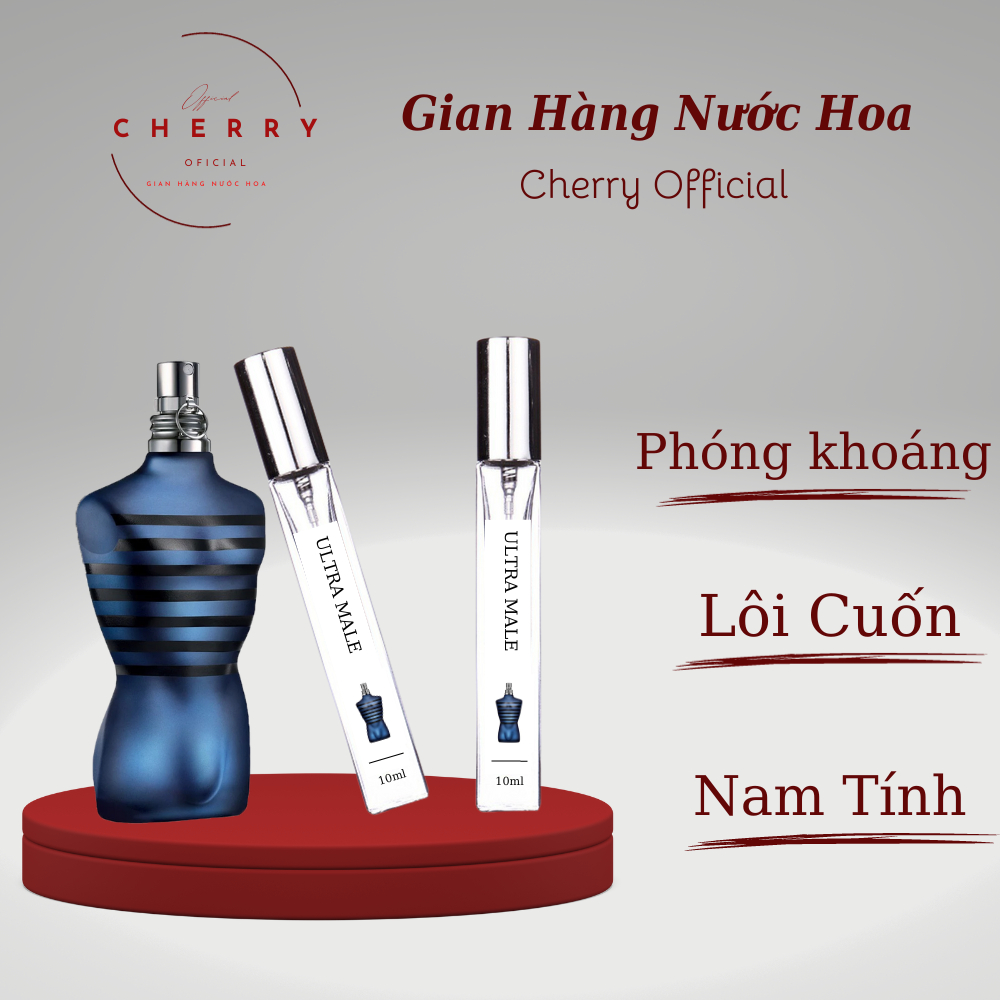 Nước hoa nam JPG Ultra Male EDT Sexy, Gợi cảm, Cuốn hút - Cherry Official