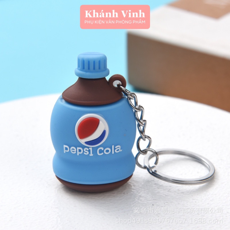 Móc Khoá Hình Chai Nước Đủ Mẫu