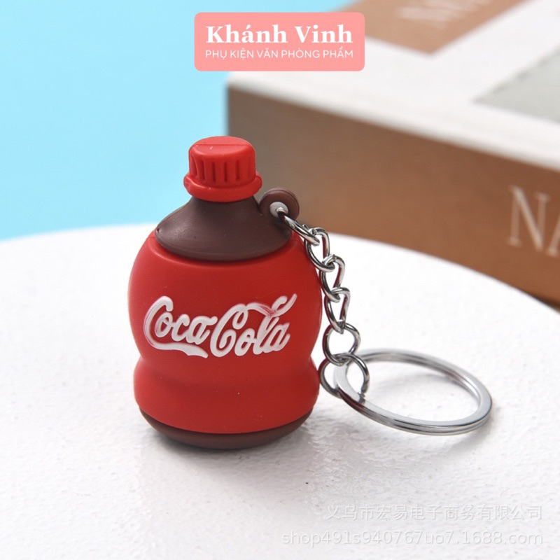 Móc Khoá Hình Chai Nước Đủ Mẫu