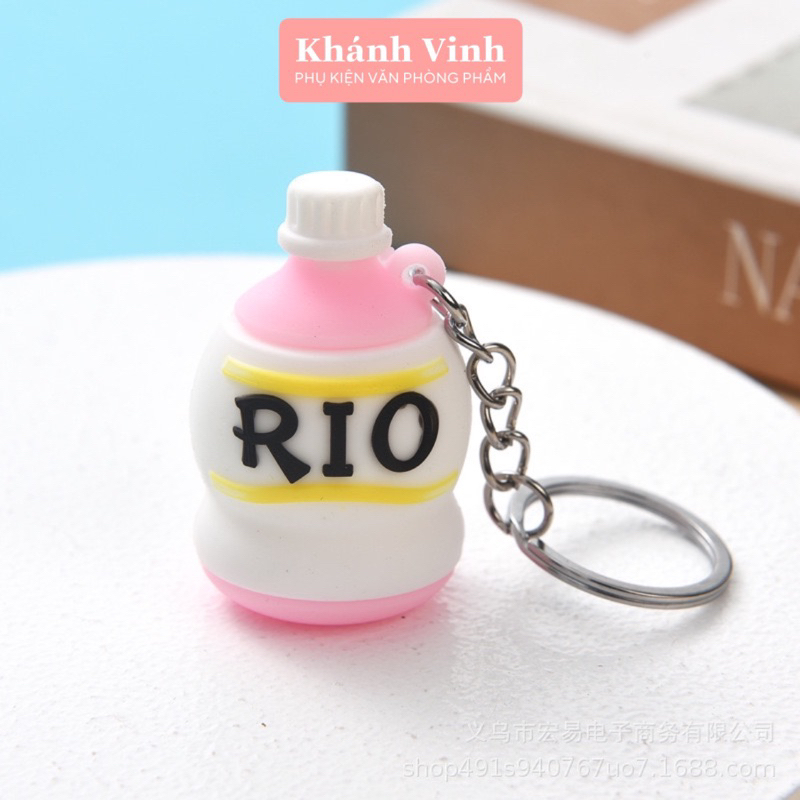Móc Khoá Hình Chai Nước Đủ Mẫu