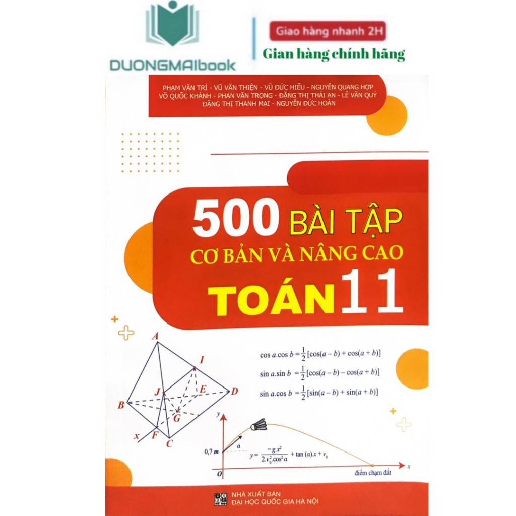 Sách - 500 bài tập cơ bản và nâng cao Toán 11 - Phạm Văn Trí