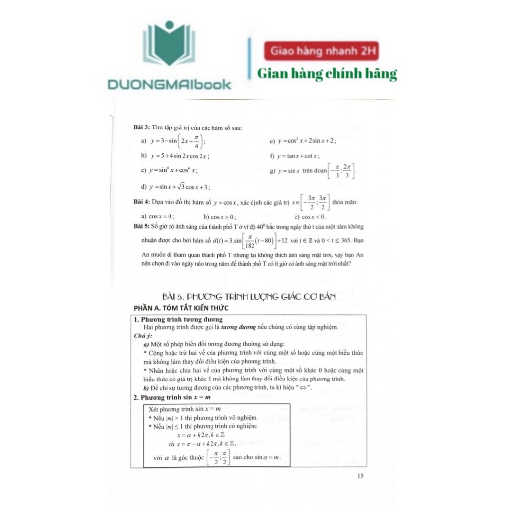 Sách - 500 bài tập cơ bản và nâng cao Toán 11 - Phạm Văn Trí