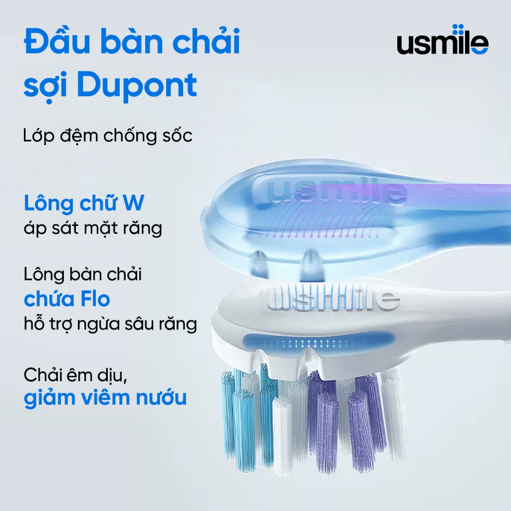 Bàn chải điện sóng siêu âm usmile Y1S (bản nâng cấp) - BH 12 tháng