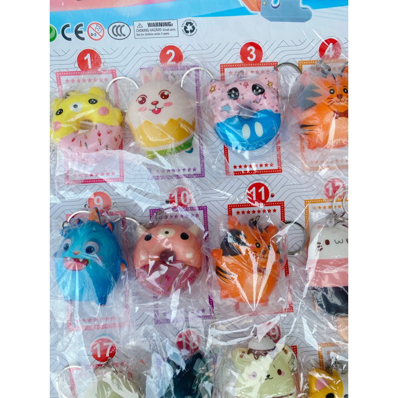 Sỉ vỉ rút thăm trúng thưởng móc khoá 48 con các cỡ 200 tem