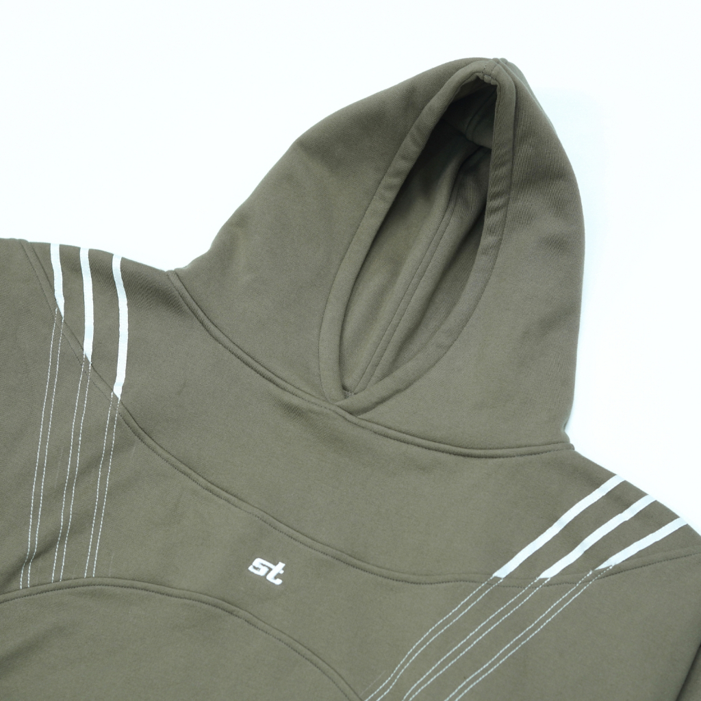 Áo Hoodie Steve Nỉ Lông Cừu Logo Thêu Form Boxy, áo nỉ 3 màu