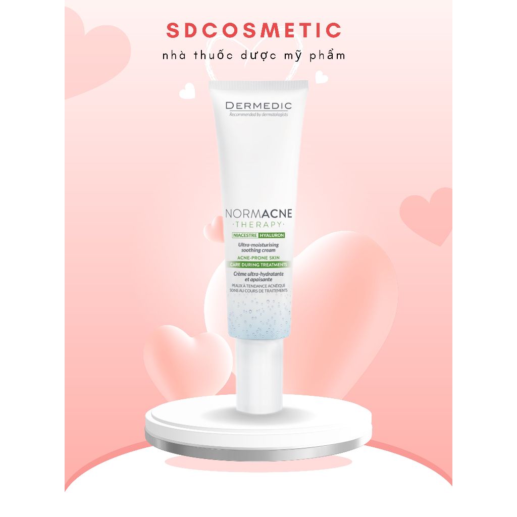 Kem Dưỡng Ẩm Mụn DERMEDIC NORMACNE Ultra Soothing Cream 40g