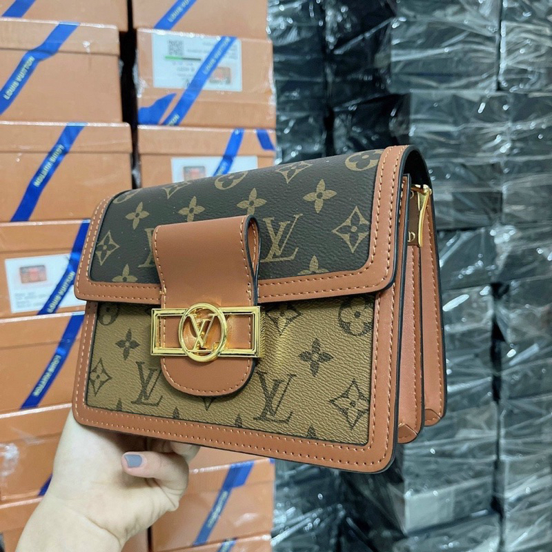 Túi Xách Nữ  DauPHIN Size 21,25 cmBản Vip2  Box Nam Châm Nguyên Siu Đeo Chéo Đeo Kẹp Nách Sang Chảnh M