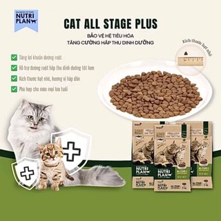 Thức Ăn Hạt Nutri Plan Cho Mèo Mọi Lứa Tuổi - Bao 5kg