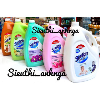 Nước Lau Sàn Sunlight 3,6Kg Can Xanh/Trắng/Hồng/Quế ( Mẫu Mới )