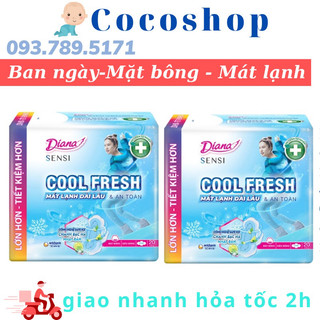 [Mã COSBAUXANH giảm 8% đơn 200K] Băng Vệ Sinh Sensi Cool Fresh Siêu Mỏng Cánh 23cm 20 Miếng