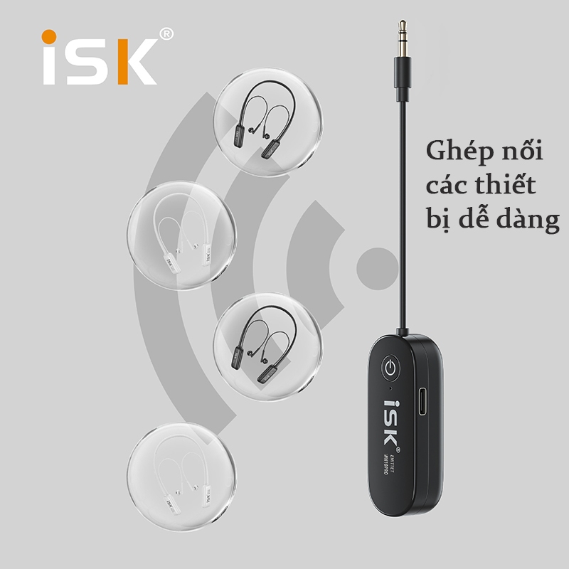 Tai nghe không dây ISK WH10 PRO dùng cho livestream, cắm cổng UAX hoặc 3.5mm tai nghe