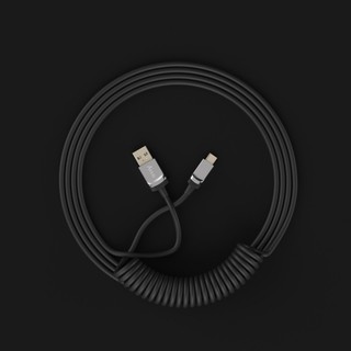 Dây AKKO Coiled Cable (Black / White / Pink / Blue)