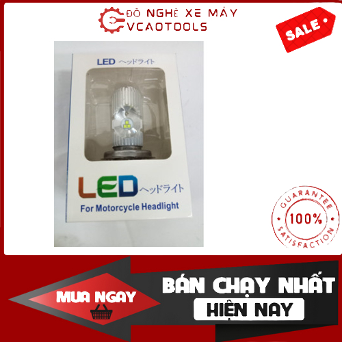 Đèn Pha LED Bi Cầu Mini Chân H4, M5 VANCAOTOOLS  Dành Cho Ô Tô Xe Máy Siêu Sáng 2 Chế Độ Cos Vàng Pha Trắng