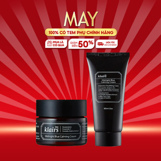 Kem Dưỡng DEAR, KLAIRS MIDNIGHT Blue Claming Cream Phục Hồi Da Sau Mụn 30ml/60ml