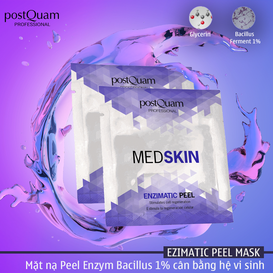 Mặt nạ Postquam Hyaluronic Serum - Enzimatic Peel - Glycolic Peel