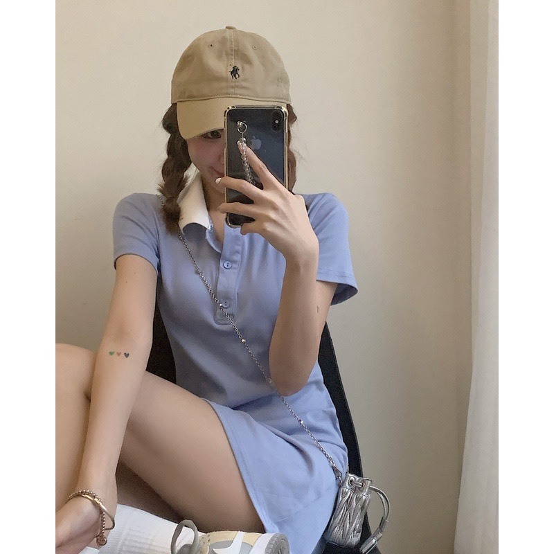 Váy polo Vải xịn mặc vào tôn dáng, Gợi cảm CN11