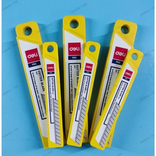 DELI 2012 Hộp Lưỡi Dao 09mm - Thay Thế Cho Dao Rọc Giấy Văn Phòng.