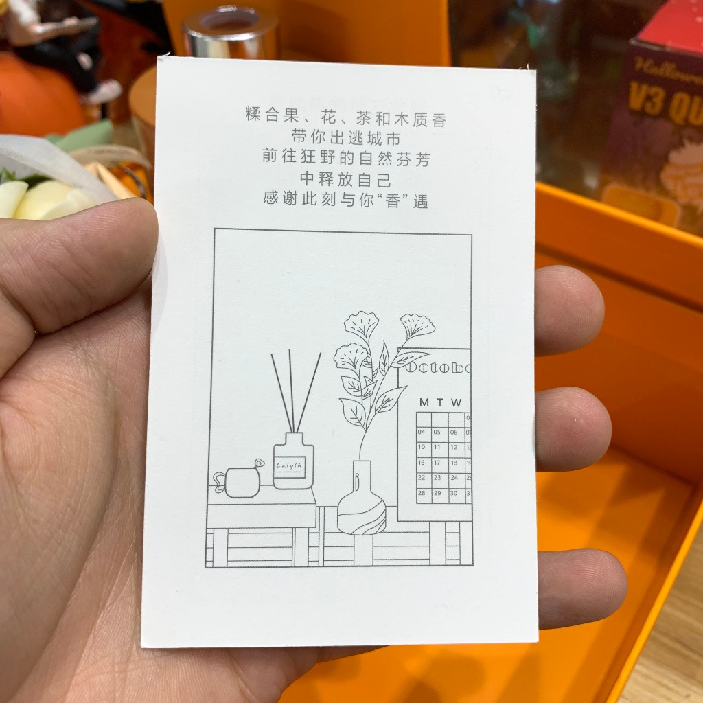 SET TINH DẦU + BÓ HOA FULL BOX - CAM - DECOR PHÒNG