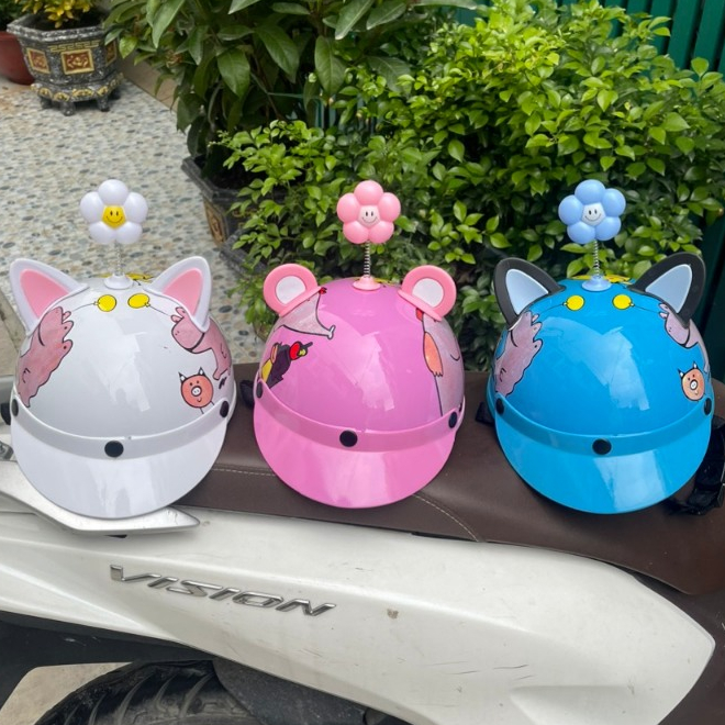 Nón bảo hiểm hưu cao cổ cho bé từ 3tuổi đên 10 tuổi