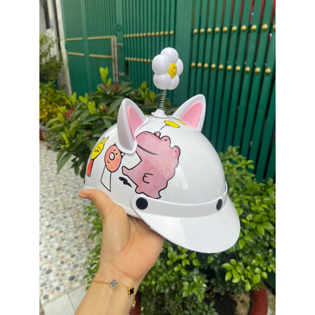 Nón bảo hiểm hưu cao cổ cho bé từ 3tuổi đên 10 tuổi