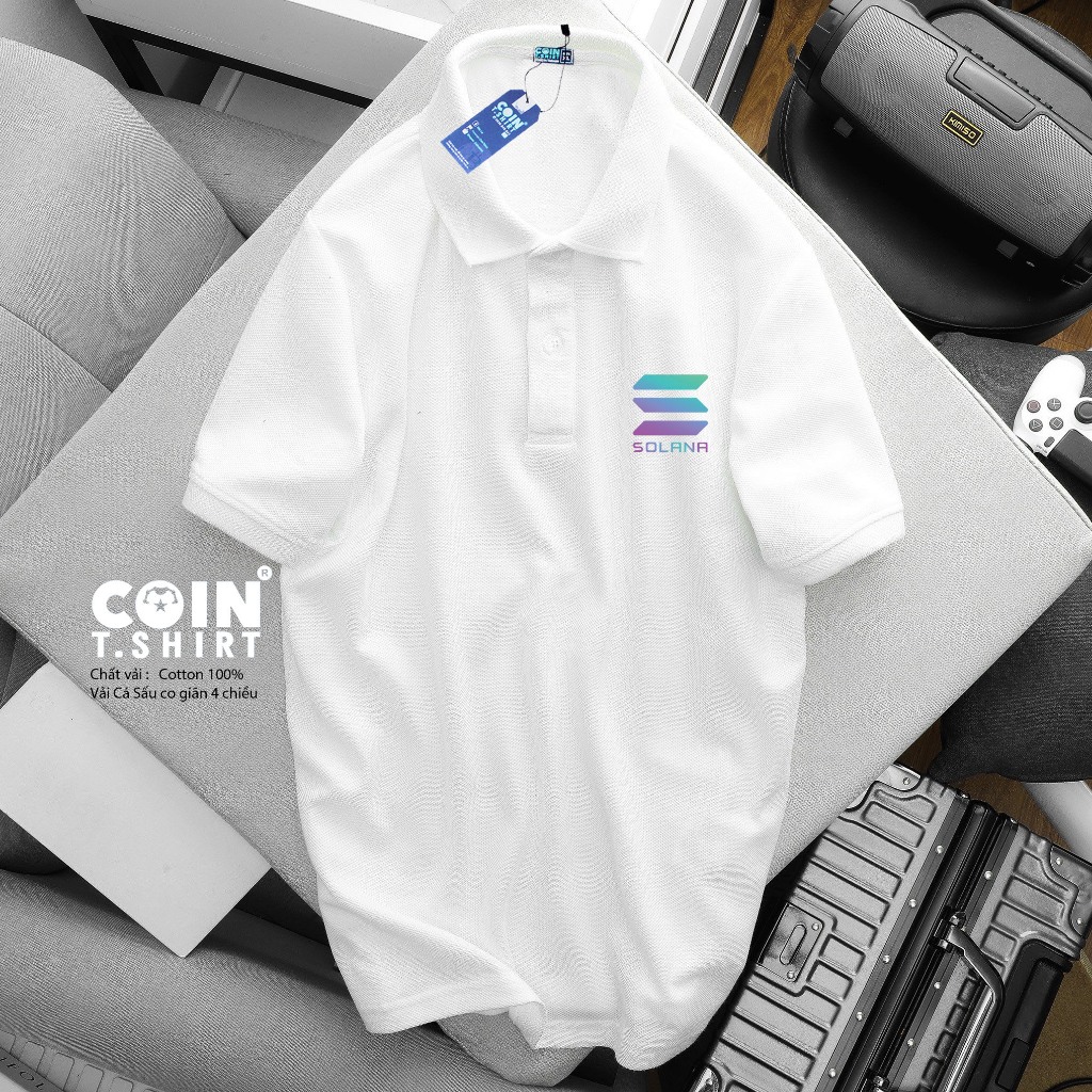 Áo Solana  Polo, Cointshirt, Binance, Bitcoin, ETH, Near