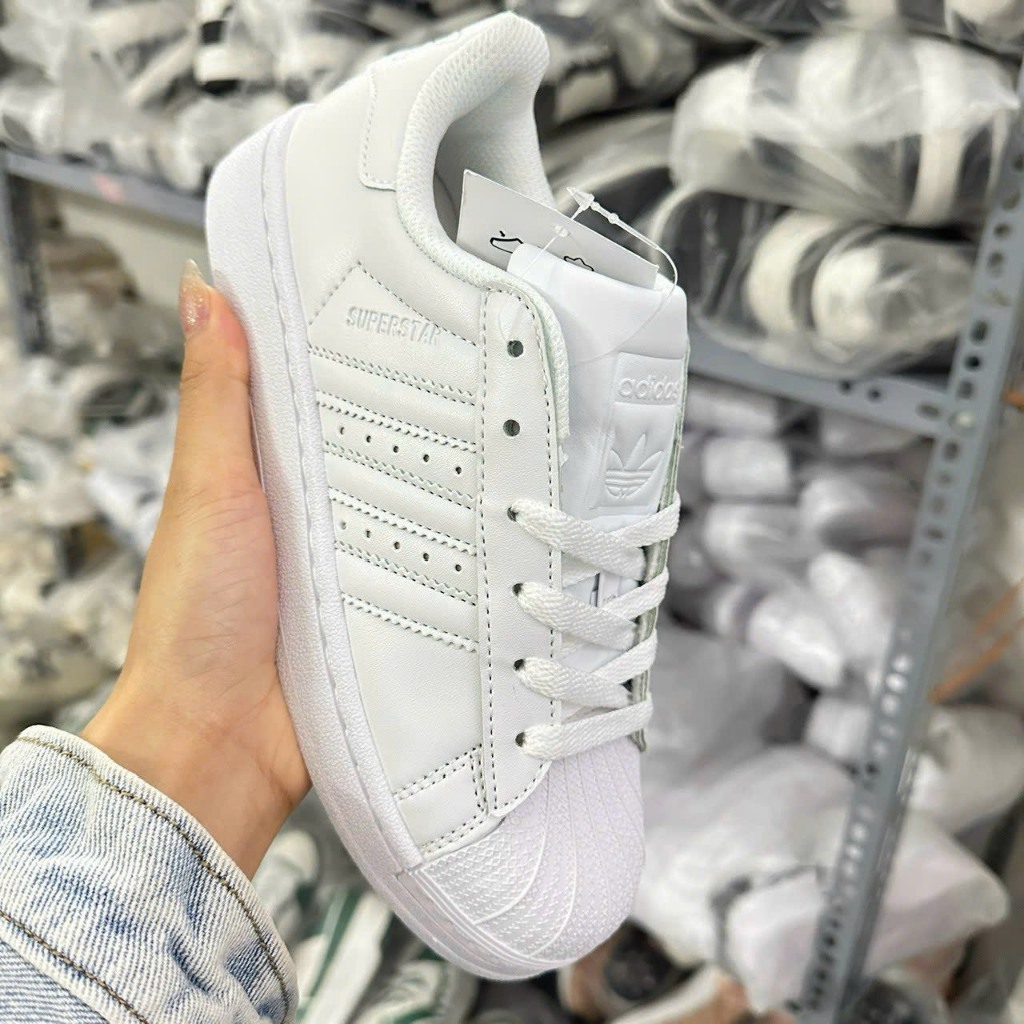 Giày thể thao nam nữ DAS mũi sò, Giày super star sò trắng, xanh, hồng