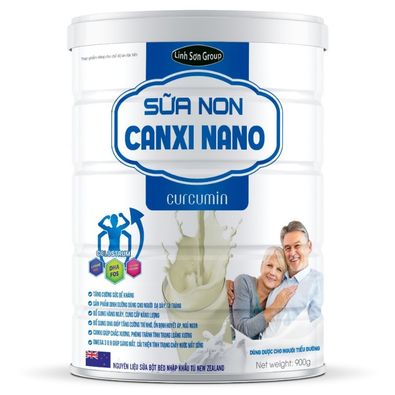 [chính hãng 900g] Sữa non canxi nano Curcumin Linhsongroup|sữa non curcumin canxi nano,sữa non tăng cường sức đề kháng