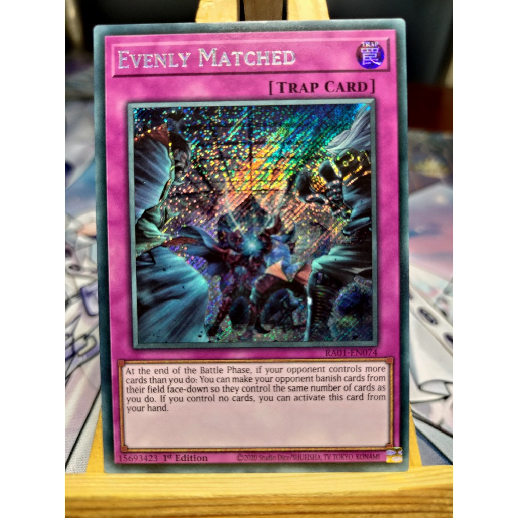 Thẻ bài Evenly Matched - RA01-EN074