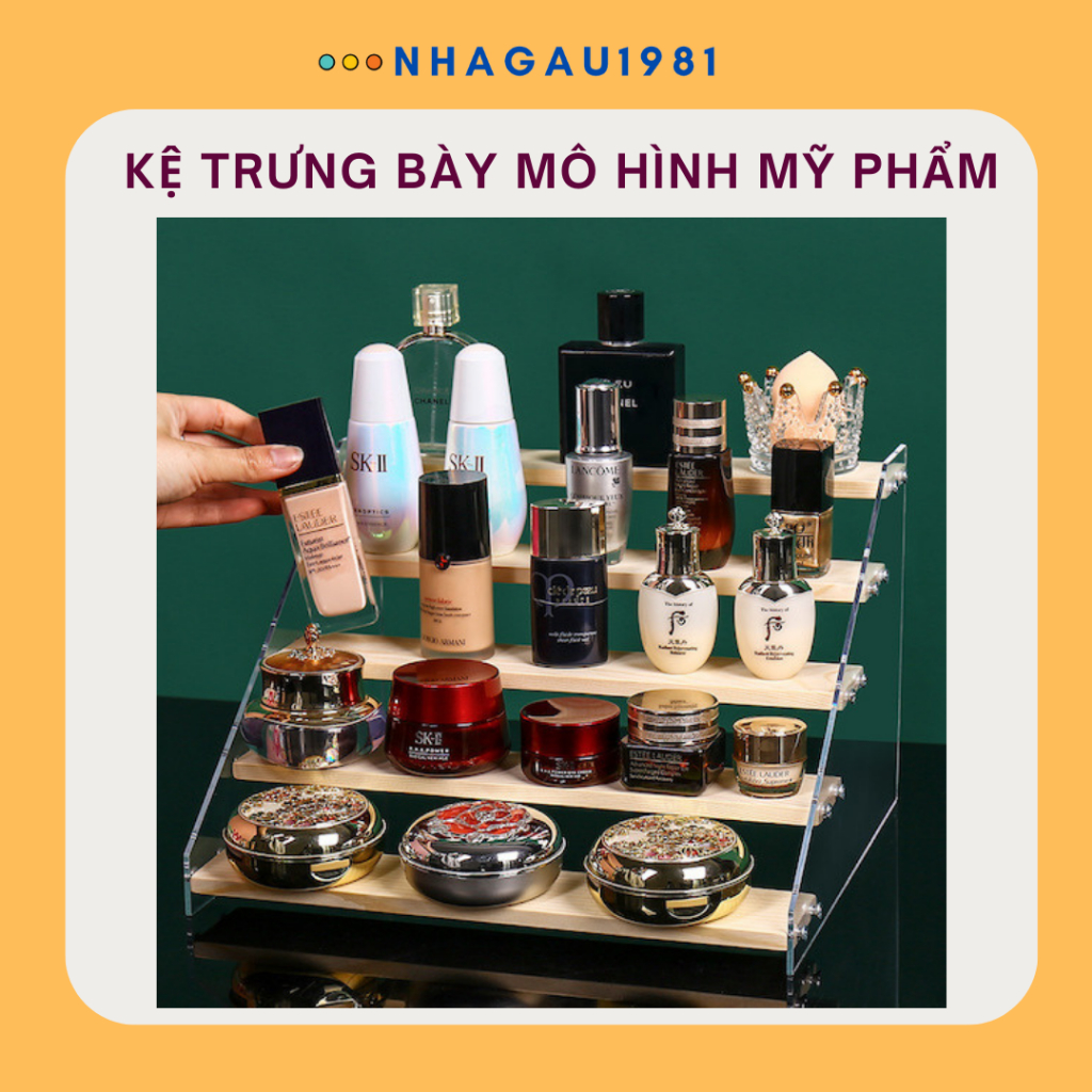 Kệ Trưng Bày Mô Hình Nước Hoa Sản Phẩm Giá Kệ Trưng Bày Sản Phẩm Nhiều Tầng Đa Dụng Shop Nhagau1981