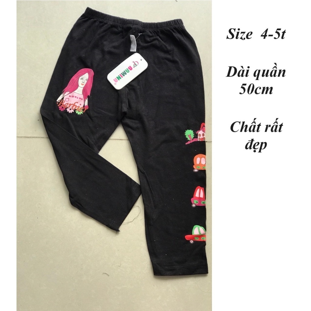 Quần cotton dài bé gái lẻ mẫu thanh lý rẻ