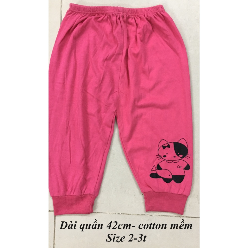 Quần cotton dài bé gái lẻ mẫu thanh lý rẻ