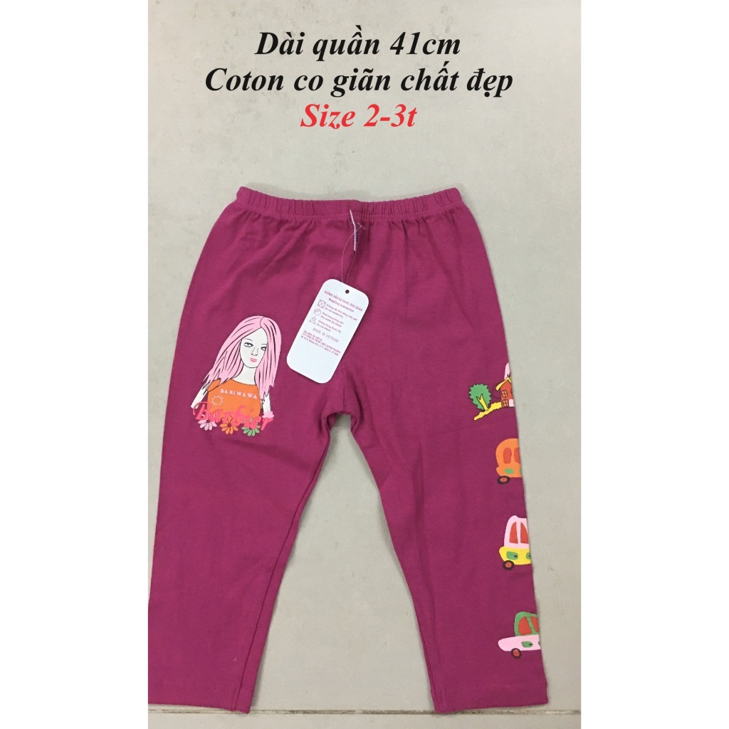 Quần cotton dài bé gái lẻ mẫu thanh lý rẻ