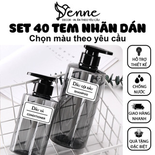  Tem dán chai chiết mỹ phẩm du lịch tem đánh dấu đồ dùng cá nhân tem dán phân loại mĩ phẩm chiết mini 