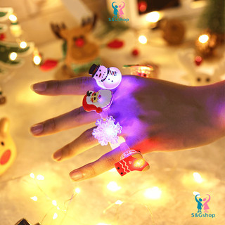 2 Nhẫn phát sáng Noel, Giáng Sinh Làm Quà Tặng Học Sinh Merry Christmas