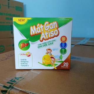 Siro Mát gan Atiso - Giúp giải độc gan, thanh nhiệt mát gan cho bé hộp 20 ống