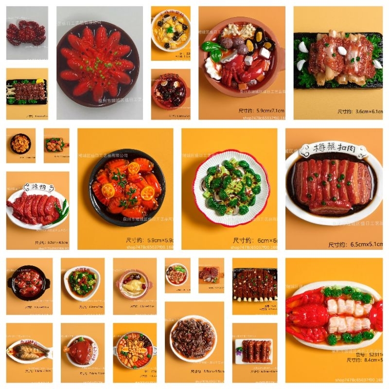 Nam châm hít tủ lạnh hình đồ ăn